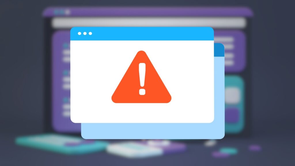Picture of an website which broken because of an technical error