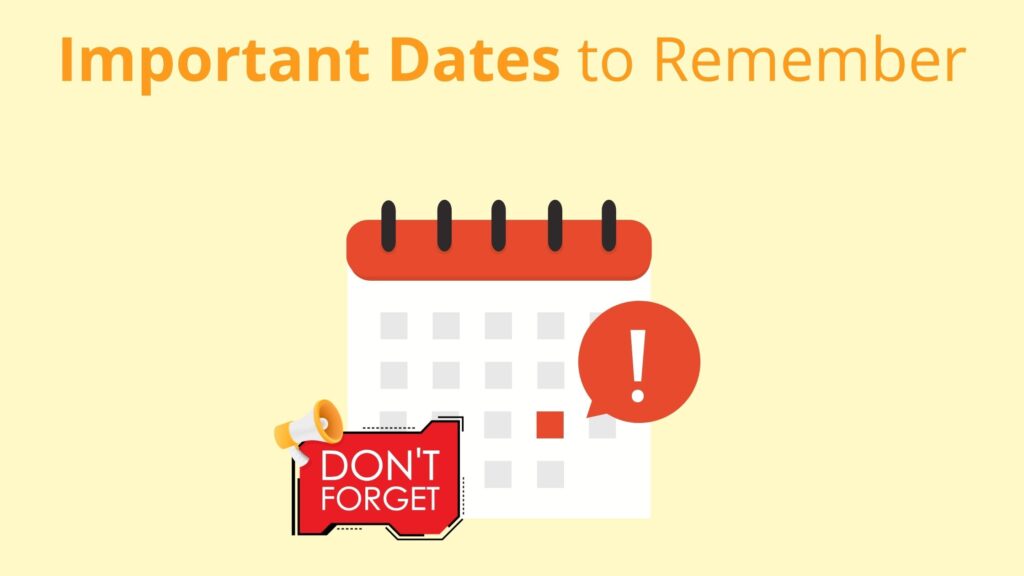 Important Dates to Remember for NEET candidates