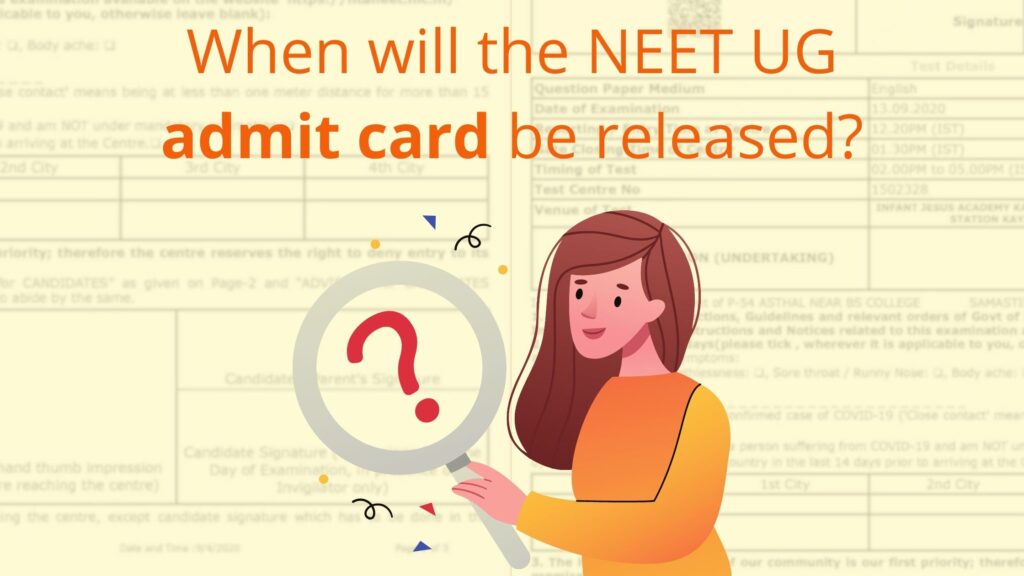when will the NEET UG admit card be released?