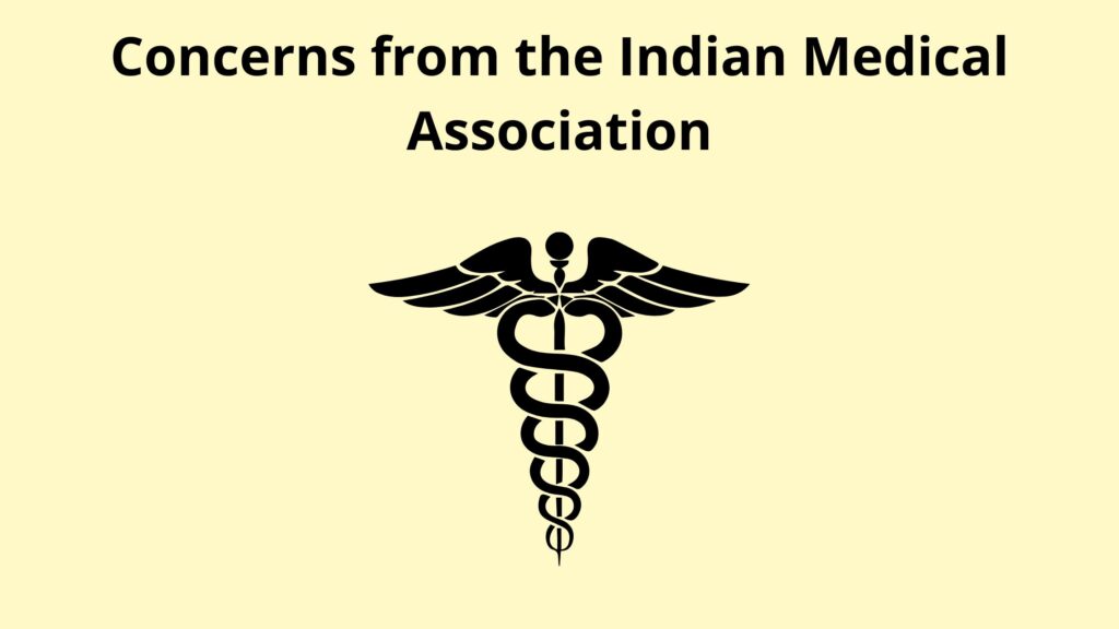 Concerns from the Indian Medical Association on next exam