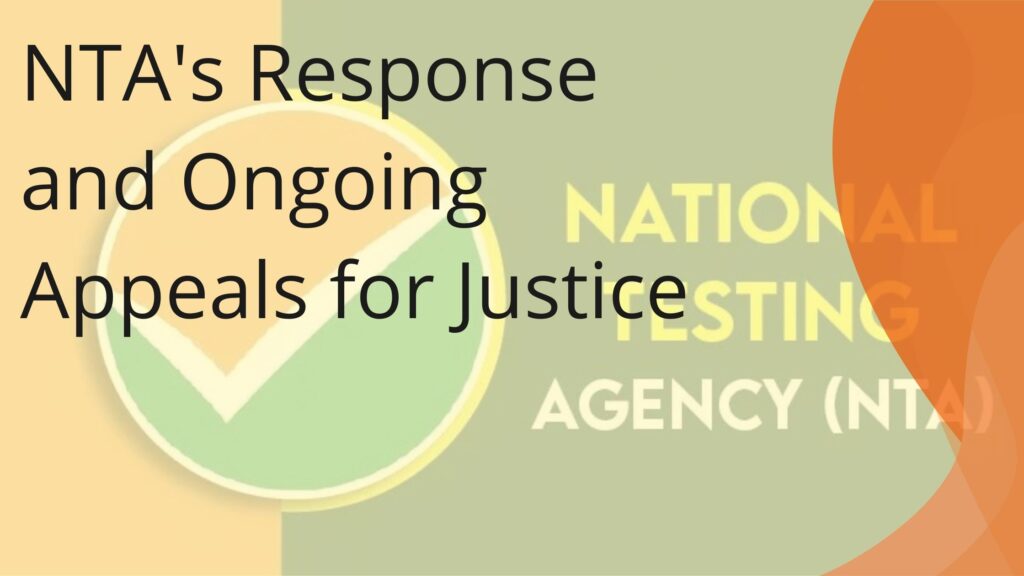 NTA's Response and Ongoing Appeals for Justice