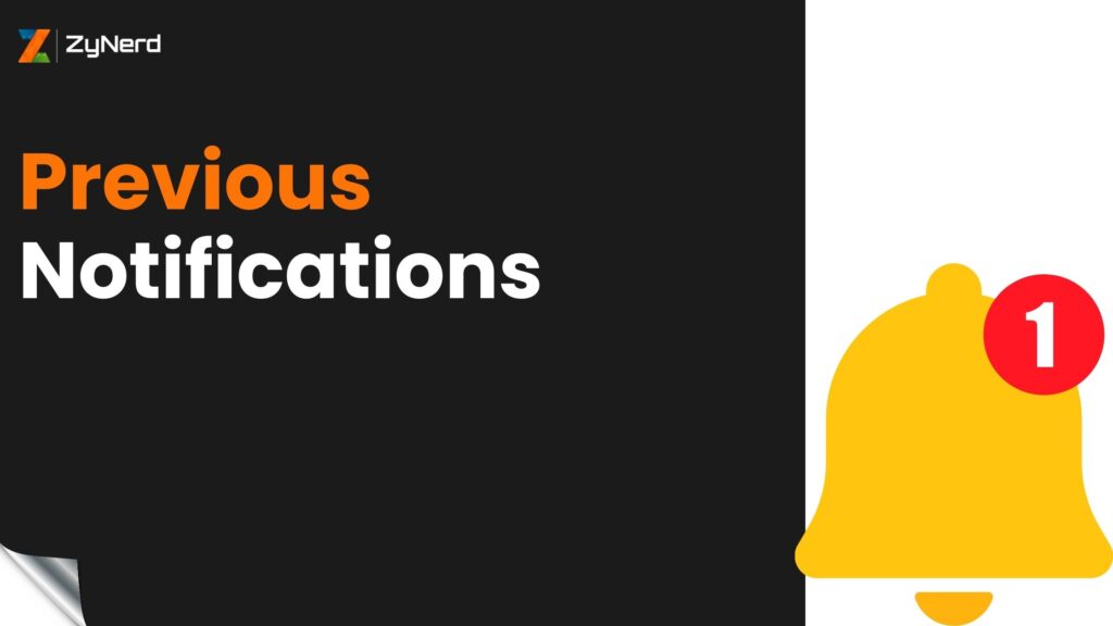 Previous medical course Notifications