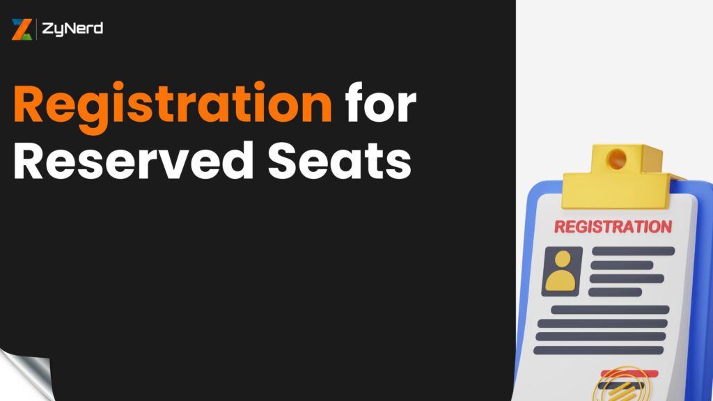 Registration for Reserved Seats for NEET candidates