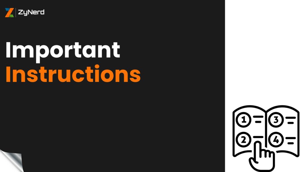 Important Instructions